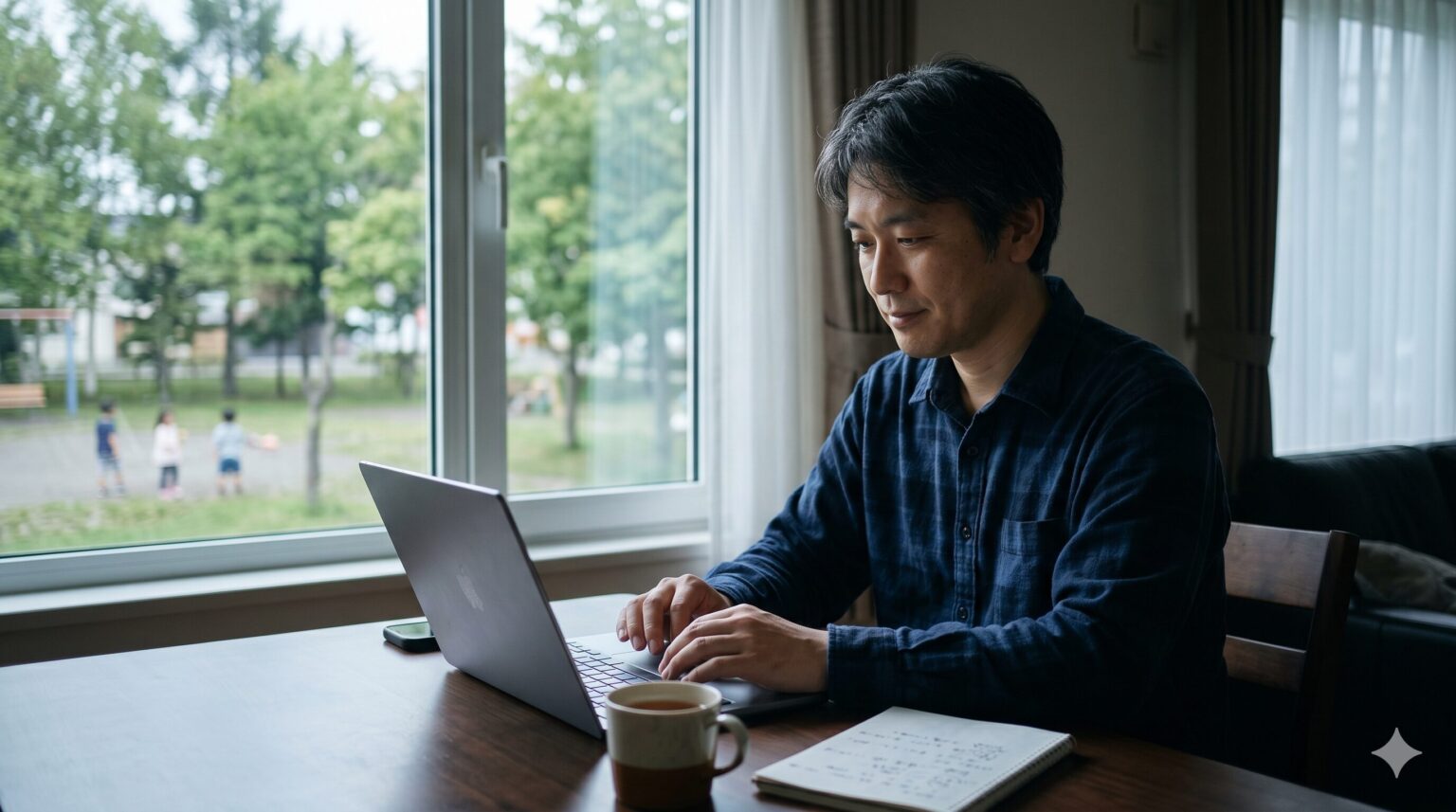 休職中の40代が札幌の静かな部屋でM4 Macを開き、焦りを手放してAIの自習にワクワクを見出す回復の瞬間